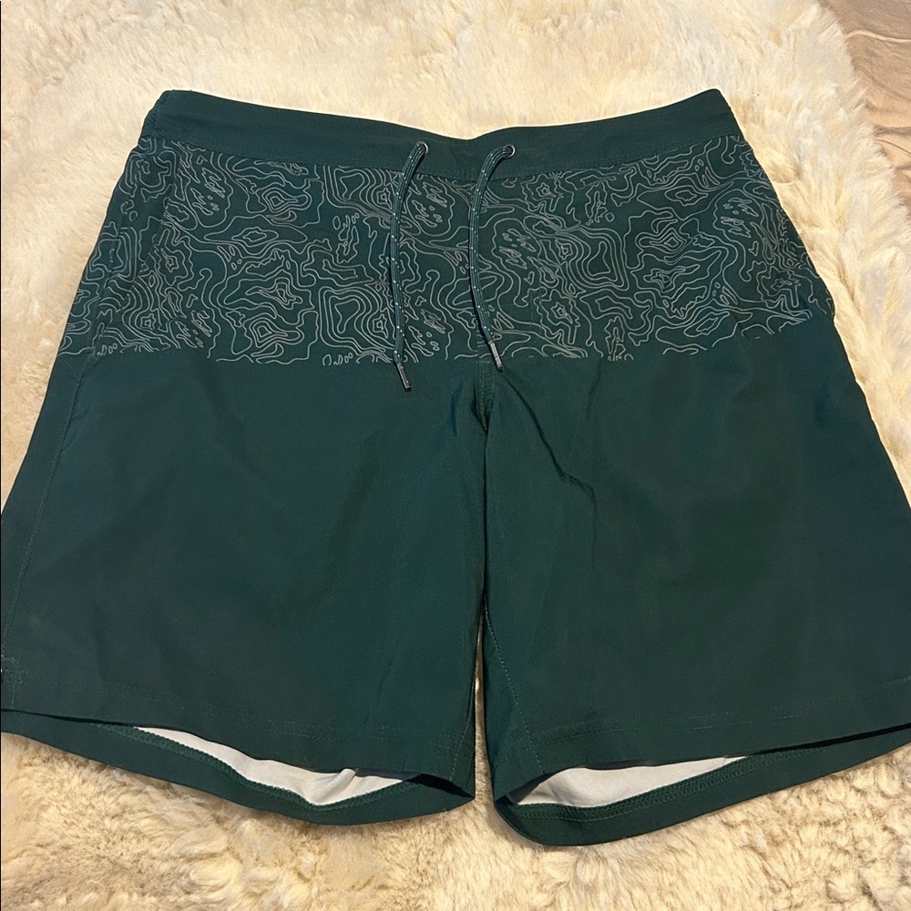 Men’s Fair Harbor Forest Green Boardshort - Picture 2 of 3